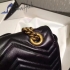 Gucci GG Marmont matelassé leather shoulder bag black 31cm